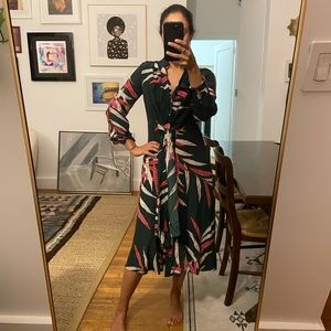 Diane von Furstenberg Silk Print Dress- 100% Silk